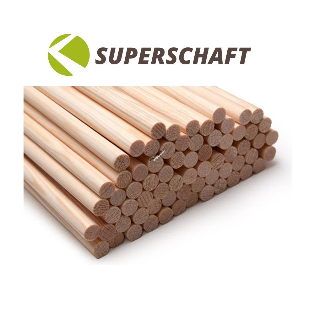Superschaft Pine Tapered Arrow Shafts - 11/32 To 5/16 - Weight Matched 3 Superschaft Pine Tapered Arrow Shafts - 11/32 To 5/16 - Weight Matched