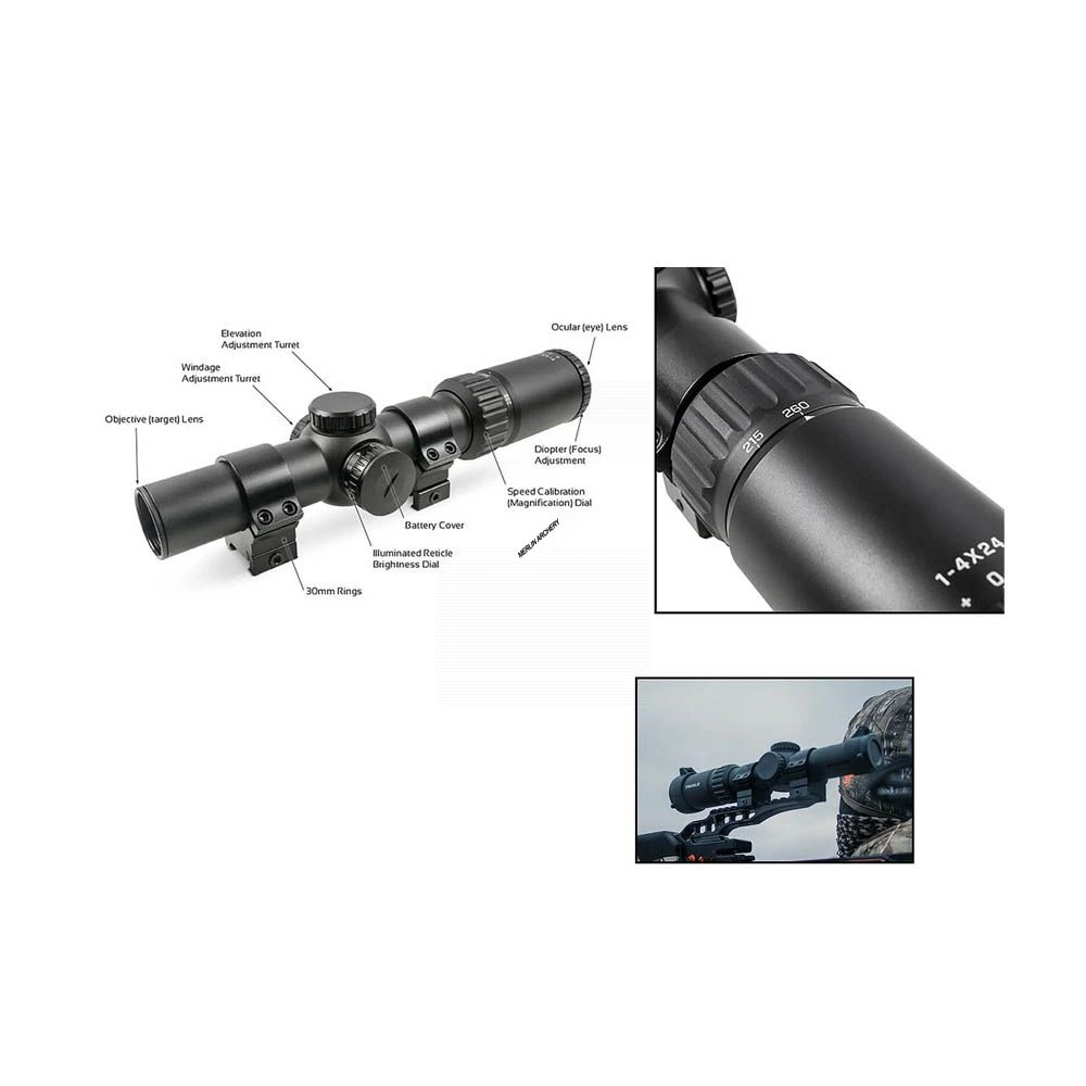 TRUGLO Opti Speed Velocity Crossbow Sight - X1-4x24 3 TRUGLO Opti Speed Velocity Crossbow Sight - X1-4x24